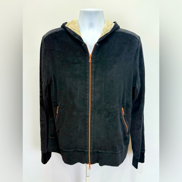 LIMITATO Black velour copper full zip Graphic by Marco Grassi size XL - Picture 2 of 12